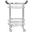 Sienna Chrome 2 Tier Round Bar Cart