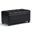 Sienna Vegan Faux Leather Storage Ottoman Bench In Midnight Black