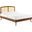 Sierra Cane and Wood King Platform Bed With Splayed Legs In Walnut