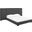 Sierra Gray Queen Upholstered Fabric Platform Bed