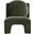 Sigma Velvet Accent Chair In Green Velvet