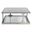 Signature Designs Bond Street Square Cocktail Table In Silver Leaf