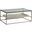 Signature Designs Cumulus Capiz Rectangular Cocktail Table In Champagne