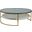 Signature Designs Cumulus Large Round Cocktail Table In Gold