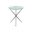 Signature Designs Marcus Round End Table In Silver Leaf