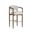 Sigrid Barstool In Antique Brown and Gifford Script