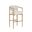 Sigrid Barstool In Light Oak and Monument Oatmeal