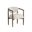 Sigrid Dining Armchair In Antique Brown and Gifford Script