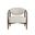 Sigrid Lounge Chair In Antique Brown and Gifford Script