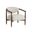 Sigrid Lounge Chair In Antique Brown and Gifford Script