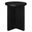 Silas Wood Round Side Table In Black