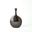Silhouette Round Vase In Black