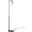Silo Globe Glass and Metal Floor Lamp In Black