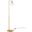 Silo Globe Glass and Metal Floor Lamp In Brass
