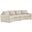 Silverado Ashbury Ivory Leather Sectional In Cream