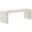 Simba Boucle Fabric Waterfall Long Bench In Ivory