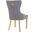 Simba Gold 2 Piece Dinning Chair Finish With Velvet Fabric In Dark Gray