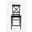Simplicity X-Back Counter Stool Set of 2 In Espresso Brown