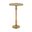 Sinclair Round Metal Pedestal Accent Table In Gold
