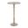 Sinclair Round Metal Pedestal Accent Table In Silver