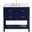Sinclaire 36 Inch Single Bathroom Vanity In Blue With Backsplash