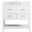 Sinclaire 36 Inch Single Bathroom Vanity In White With Backsplash