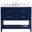 Sinclaire 42 Inch Single Bathroom Vanity In Blue With Backsplash