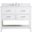 Sinclaire 42 Inch Single Bathroom Vanity In White With Backsplash