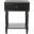 Siobhan Black Accent Table with Storage Drawer