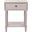 Siobhan Quartz Gray Accent Table with Storage Drawer