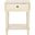 Siobhan Vintage Cream Accent Table with Storage Drawer