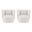 Siri Accent Chair Set of 2 In Cream
