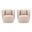 Siri Accent Chair Set of 2 In Wheat
