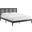 Sirocco Rattan and Wood King Platform Bed In Black