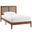Sirocco Rattan and Wood Twin Platform Bed In Walnut