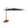 Skye 8.6' Square Umbrella with Cross Bar Stand In Black and Bronze