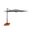 Skye 8.6' Square Umbrella with Cross Bar Stand In Cast Silver