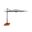 Skye 8.6' Square Umbrella with Cross Bar Stand In Gray Tweed