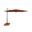 Skye 8.6' Square Umbrella with Cross Bar Stand In Henna and Bronze