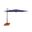 Skye 8.6' Square Umbrella with Cross Bar Stand In Sky Blue and Bronze