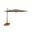 Skye 8.6' Square Umbrella with Cross Bar Stand In Taupe and Bronze