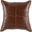 SLD Kona Leather 22x22 Pillow In Brown