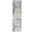 Sleek Textures Ivory and Blue 2'2" x 7'6" Runner Area Rug