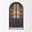 Sloan Black Wood And Metal Frame Arched Cabinet In Black