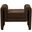 Sloan Velvet Single Seater Bench In Brown