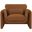 Sloan Velvet Fabric Chair In Saddle