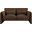 Sloan Velvet Fabric Loveseat In Brown