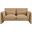 Sloan Velvet Fabric Loveseat In Camel