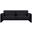 Sloan Velvet Fabric Sofa In Black