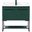Sloane 36 Inch Single Bathroom Vanity In Green With Backsplash